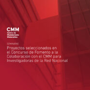 Seminario proyectos seleccionados en el Concurso de Fomento a la Colaboración con el CMM para Investigadoras de la Red Nacional