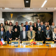 Belgian academic delegation visited the FCFM and the CMM as part of the official visit of the King and Queen of Belgium to Chile